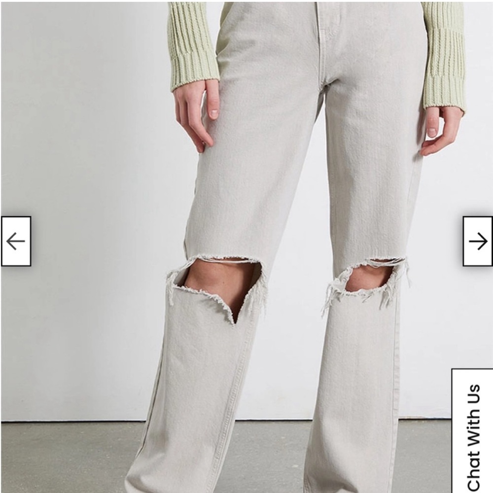 Pacsun 90s boyfriend jeans cream/beige